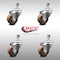 Service Caster 3.5 Inch SS High Temp Glass Filled Nylon 12mm Threaded Stem Caster Set SCC SCC-SSTS20S3514-GFNSHT-M1215-4 - alternate 1